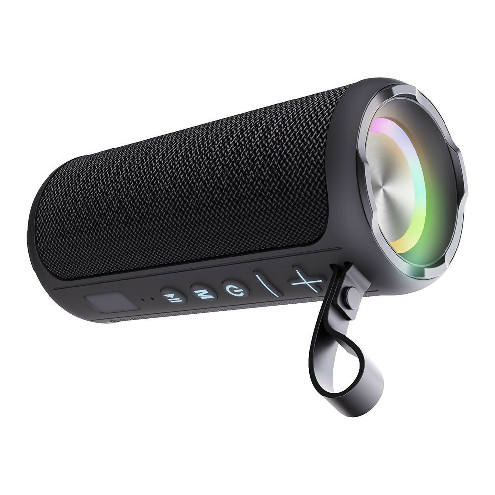 Enceinte Bluetooth puissante avec son HD / Éclairage LED / Étanchéité IPX6 / Bluetooth 5.1 et fonction multipairing / Double haut-parleur 20 W avec caisson de basses
